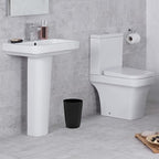 HOLDN’ STORAGE Small Trash Can - 1.58 Gallon Open Top Waste Bin, Compact Waste Can Perfect for Bathroom, Kitchen, Office, Dorm - Durable Garbage Can - Glossy Black