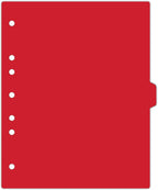 Carstens - Heavy Duty Plastic Ring Binder Dividers, Side Tab, 1/9 Cut, Tab 5 Position, US Letter, Red, Case of 50, (2618-05CS) - Ideal Medical Chart Dividers or Index Tabs for 3 Ring Binders