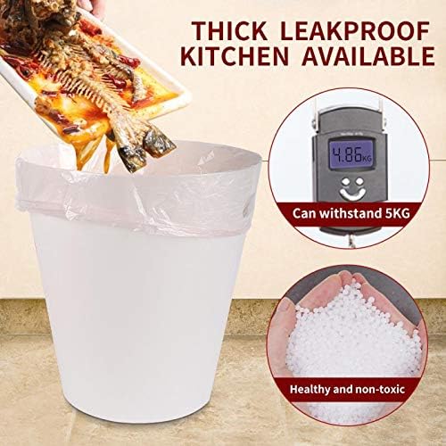 SWIHELP Trash Bags, 4 Gallon / 15 Liters Small Garbage Bags for Office, Kitchen,Bedroom Waste Bin,Colorful Portable Strong Rubbish Bags,Wastebasket Bags 240 Counts