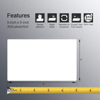 BETCKEY - 3" x 5" (76 mm x 127 mm) Multipurpose & Large Shipping Labels Compatible with Zebra & Rollo Label Printer,Premium Adhesive & Perforated [2 Rolls, 700 Labels]