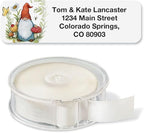 Colorful Images Forest Gnomes Rolled Personalized Return Address Mailing Labels with Dispenser, Customize with Name & Shipping Address, 500 ¾” x 2½” Self Adhesive, Easy Peel Label Roll