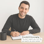 Pland Studio 90-Day Planner – Undated Daily Goal Journal for Men & Women | Charcoal Onyx Hardcover with Habit Tracker, Vision Board, Gratitude Prompts & Flat Lay Binding | Productivity & Mindfulness Notebook