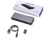WAVLINK USB C Docking Station Dual Monitor, 2K HDMI, 1080P VGA, 5 Gbps USB 3.0, SD/TF Card Reader, 1Gbps Ethernet Port for Laptop Windows MacOS