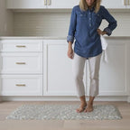 GelPro Designer Comfort Cushioned Anti-Fatigue Standing Kitchen Floor Mat, Padded Stain-Resistant, Waterproof, Non-Slip Comfort Padded Desk/Office Mat, Orchard Almond Kitchen Mat 20x72