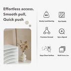 Paper Organzier Wood Desktop Organizer Storage Letter Tray File Sorter with Adjustable Shelves for Home Office