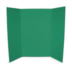 Flipside Products 36” x 48” Foam Project Boards for Presentations, Science Fair, School Projects, Event Displays and Trifold Picture Board - Green - 10 Pack