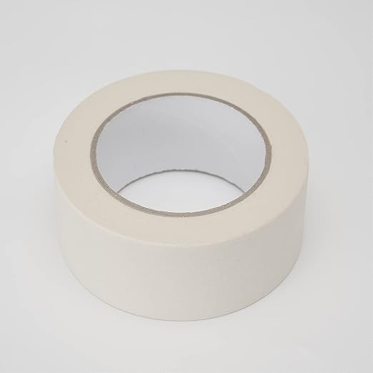 Lichamp Masking Tape 2 inch Wide, 2 Pack General Purpose Masking Tape Beige, White Tapes for Painting, Arts, Crafts, 2 inch x 55 Yards x 2 Rolls (110 Total Yards)