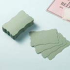 120 Pieces Small Mini Business Cards Vintage Assorted Colors Blank Note Cards Gift Word Card for Business Cards, Gift Cards (Sage-Green, 3.66x 2.36 inches)