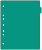 Carstens - Heavy Duty Plastic Ring Binder Dividers, Side Tab, 1/9 Cut, Tab 2 Position, US Letter, Turquoise, Case of 50, (2618-02CS) - Ideal Medical Chart Dividers or Index Tabs for 3 Ring Binders