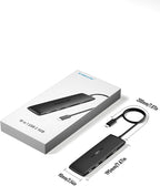 Lemorele 10 -in-1 USB C Docking Station for Laptop Dell Mac HP Lenovo, 10Gbps USB C Hub with 2 HDMI 4K, 4*USB 3.1 10Gbps Data Port, 100W PD Charging, 3 USB 2.0 for Keybord, Mouse