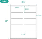MFLABEL 2x4 Shipping Address Labels, 10-UP, 160000 Count, 16000 Sheets for Printer, Internet Mailing, FBA Stickers, 2" x 4" for Laser/Inkjet Printer