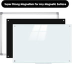 maxtek Magnetic Dry Erase Eraser for Glass White Board, 1 Pack, Built-in Neodymium Magnets