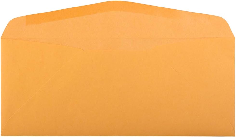 JAM PAPER #14 Envelopes - 5 x 11 1/2 - Brown Kraft Manila - Bulk 250/Box