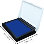 Blue Ink Stamp Pad 2.75" x 3.93", Ink Paste Used for Office, Home, Crafting, DIY (Blue)