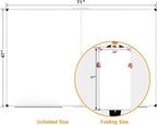 XBoard Magnetic Whiteboard 72 x 48 Inch | Giant Foldable Dry Erase White Board for Wall with Marker Tray 6' x 4' | Extra Large Aluminum Frame Folding Message Presentation Board
