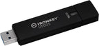 Kingston Ironkey D500S 16GB Encrypted Flash Drive | Dual Hidden Partition | FIPS 140-3 Level 3 | XTS-AES 256-bit | BadUSB and Brute Force Protection | Multi-Pin Option | IKD500S/16GB,Black