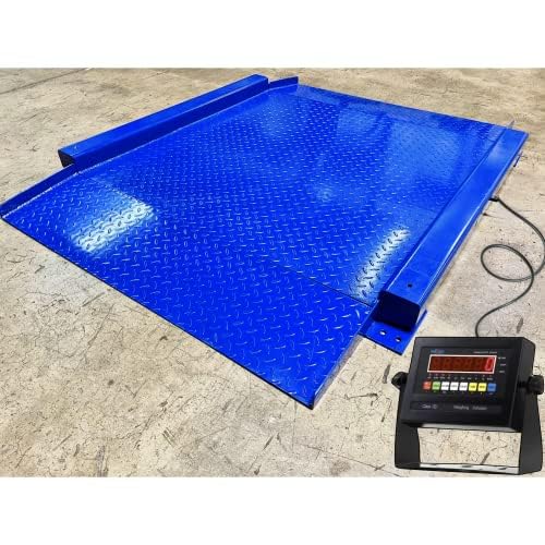 Liberty LS-917-R NTEP Low Profile Drum Scale with 2.5' x 2.5' (30" x 30") Platforms for Barrel Weighing, Regular LED Version | 10,000 lbs x 1 lb