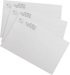 Clear Wildflower Rolled Address Labels / 250 Personalized Return Address Labels/Designer Address Stickers in Elegant Plastic Dispenser