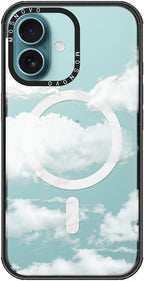 MOSNOVO Magnetic Case for iPhone 16, 10ft Military-Grade Protection, Compatible with Magsafe, Shockproof Phone Case for iPhone 16 - Cloud - Clear Black