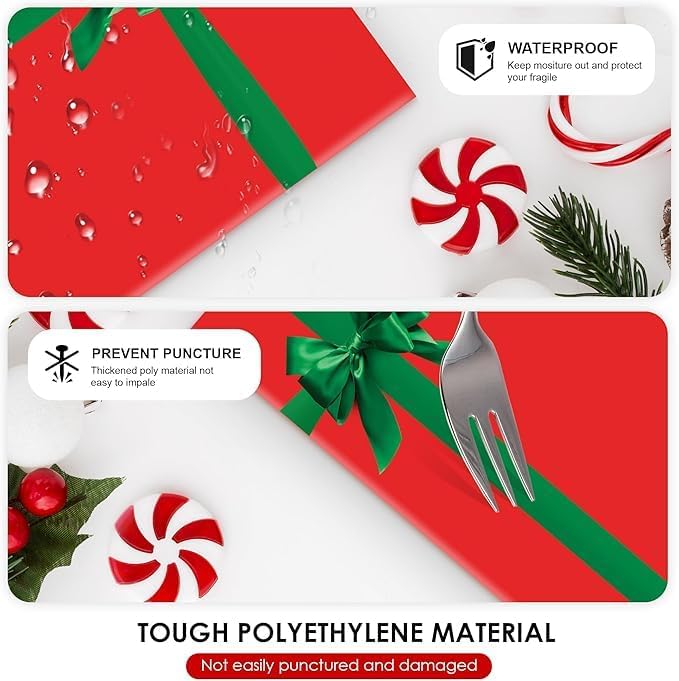 Christmas Poly Mailers 10x13 Inch | Self-Seal Holiday Packaging Envelopes | Red Green Gift Shipping Bag | Christmas polymailer bags Mailer Envelopes | Xmas Large Holiday Mailing Envelope | Pack of 250