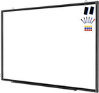 H-Qprobd 60"x48" White Board for Wall Large Magnetic Dry Erase Board with Black Aluminum Frame, Presentation Whiteboard Suitable for Home, Office, Classroom & Kitchen