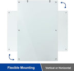 Large Glass Dry Erase Board, 72 x 48 Inches Magnetic Glass Whiteboard for Wall, 6' x 4' Frameless Board for Office, Home, School