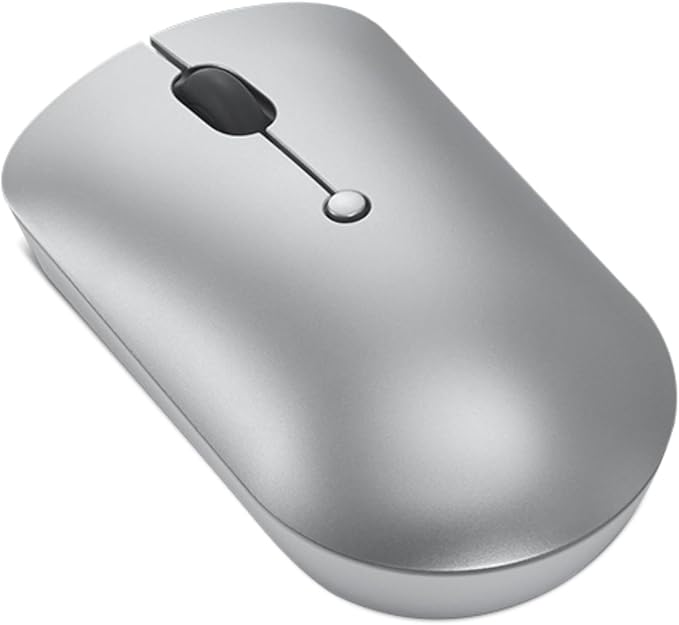 Lenovo 540 Wireless Computer Mouse for PC, Laptop, Computer with Windows or Chrome OS - 2.4 GHz USB-C Wireless Pairing Receiver - Compact Size - 18-Months Battery Life - Ambidextrous - Cloud Grey