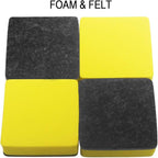 40 Pack Magnetic Whiteboard Dry Eraser Dry Erase Erasers Bulk Chalkboard Eraser Cleaner for Classroom, Office (2 x 2 inch, Yellow)