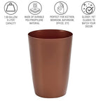 HOLDN’ STORAGE Small Trash Can - 1.58 Gallon Open Top Waste Bin, Compact Waste Can Perfect for Bathroom, Kitchen, Office, Dorm - Durable Garbage Can - Copper