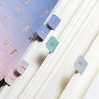 10 Sheets Monthly Adhesive Index Tabs Colorful Monthly Separator Tabs for Office Study Planners Organizations (Summer)