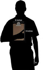 Trade Quest Memo Size 6'' x 9'' Clipboards Standard Clip Hardboard (Pack of 12) (Pen Not Included - for Scale Only)