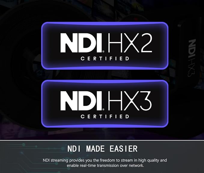 AVKANS NDI PTZ Camera - 30X Auto Tracking Live Streaming Cam with SDI/HDMI/IP Outputs for Church Worship School Sport Hospital Wedding(NDI HX2 and NDI HX3)