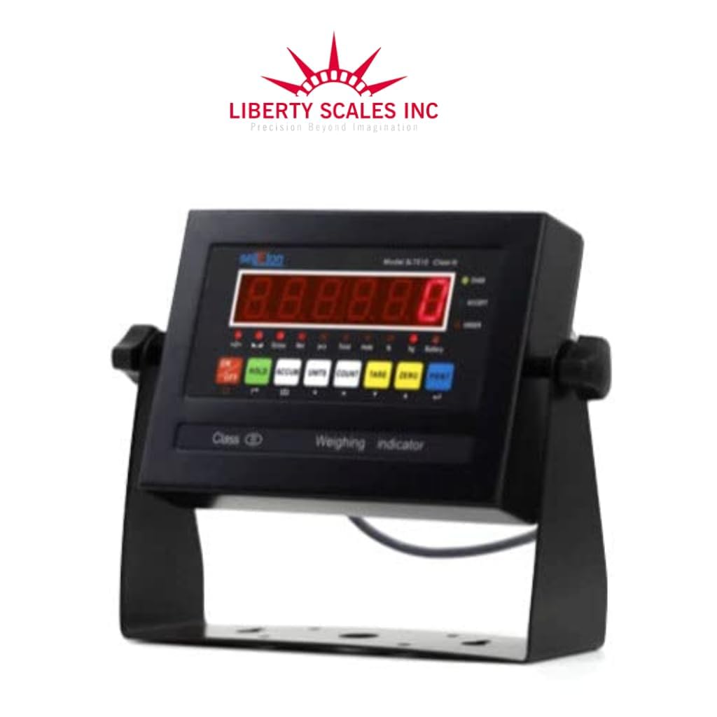 Liberty LS-800-3x3 NTEP Certified (Legal for Trade) Heavy Duty Industrial Floor Scale | 36" x 36" | Capacity of 2,500 lbs x 0.5 lb Red