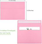 70 Packs A4 Envelope, Pink A4 Envelopes, 4x6 Photo Envelopes for Invitations, Envelopes Self Seal for Weddings, Baby Shower, Photos, Postcards, Greeting Cards, Mailing
