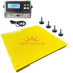 Liberty LS-700-4X6 Heavy Duty General Purpose Floor Scale | 48" x 72" | Capacity of 10,000 lbs x 2 lb + Yellow