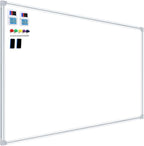 4'x8' WhiteBoard Magnetic Dry Erase White Board for Wall - Belgian Enamel Large WhiteBoard for Business, Education & Government - Durable Aluminum Frame Wall Mounted Whiteboards for Professionals