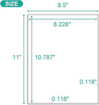 MFLABEL Full Sheet Matte White Labels - 8.5 x 11 Inch for Laser & Inkjet Printers (200 Sheets / 6000 Labels) - Includes Address & Fragile Stickers, Smudge-Proof & Quick Peel