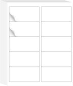 L LIKED 2" x 4" Label Stickers, Printable White 10 per Sheets Total 300 Labels, for Laser/Inkjet Printing - Matte (300 Labels)