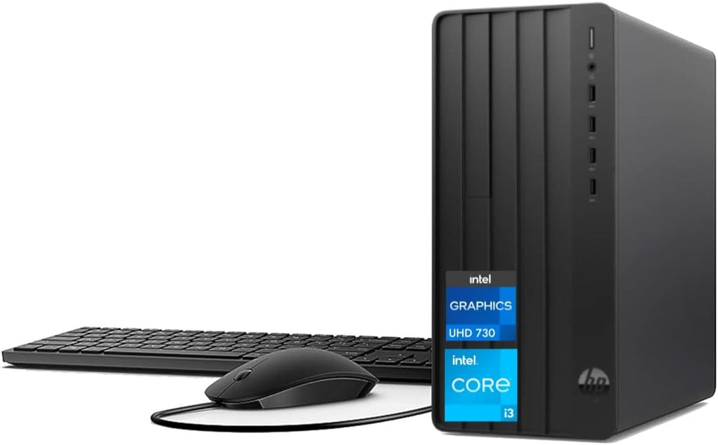 HP Pro Tower 290 G9 Business Desktop, 12th Gen Intel 4-Core Processor (Beats Core i7-9700), 16GB RAM, 256GB PCIe SSD + 1TB HDD, 2-Monitor Support 4K, DVD-RW, HDMI, VGA, Wi-Fi, Windows 11 Pro, Black
