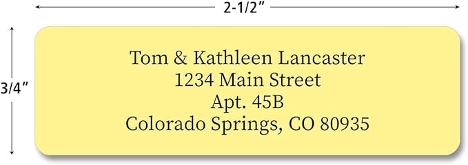 Colorful Images Pastel Multicolor Rolled Return Address Mailing Labels with Dispenser, Customize with Name & Shipping Address, 500 Self Adhesive, Easy Peel Sticker Label Roll, 3/4" x 2 1/2"