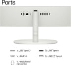 HP 2025 New 22 Inch All-in-One Desktop Computer • 8GB RAM • 128GB PCIe SSD • Intel CPU • Ultra-Quiet Design • Microsoft Office Trial • Wi-Fi 6 • White KB & Mouse • WOWPC Recovery USB • Windows 11