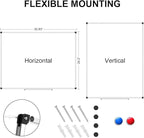 XBoard Porcelain Magnetic Dry Erase Board 36 x 24 Inch, Porcelain Whiteboard with Aluminium Frame & Marker Tray 3' x 2' | Wall Mounted Magnetic White Board for Home School Office