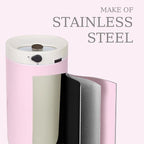 Diaper Pail, Baby Diaper Trash Can with Removal Inner Liner, Childproof Lock, Stainless Steel Garbage Pail with lid, Soft Close, Odor Control Diaper Disposal Bin, 4 Gallon Pink Diaper Can