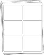 BESTEASY 3-1/3 X 4 Inches Shipping Address Labels, Thermal Sticker Labels, 6 up Self Adhesive Sticker for Laser and Inkjet Printer, 500 Sheets 3000 Labels