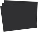 School Smart Railroad Poster Board Paper, 22 x 28 Inches, 6-Ply, Black, Pack of 25