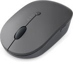Lenovo Go Multi-Device Wireless Mouse, 2.4GHz Nano USB-C Receiver, Bluetooth, Adjustable DPI, USB-C Rechargeable Battery, Qi Wireless Charging, Ambidextrous, GY51C21211, Grey