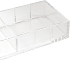 russell+hazel Acrylic Compartment Bloc, 12” x 4”, 3 Moveable Dividers, 1 Count, 98141