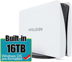 Avolusion PRO-5Y Series 16TB USB 3.0 External Hard Drive for WindowsOS Desktop PC/Laptop (White) (Renewed)