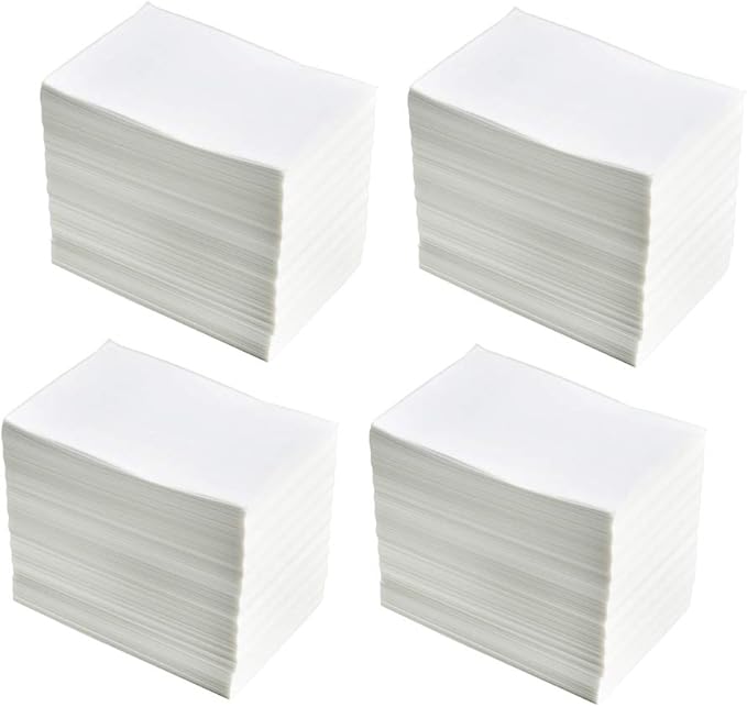 4 Stacks Fanfold 4" x 6" Direct Thermal Labels, 1000 Labels Per Stack, White Perforated Shipping Labels, Permanent-Adhesive, Compatible Zebra, Rollo Thermal Label Printer