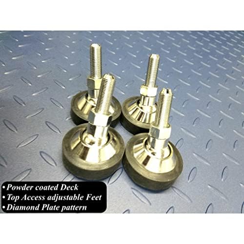 SL-4x4-Explosion Proof (Legal) Industrial 48" x 48" intrinsically Safe NTEP Floor Scale for Warehouse or Shipping Weighing (1000 lbs x 0.2 lb)